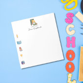 Schattigee Waterverf leraar Gnome met lijnen Notitieblok