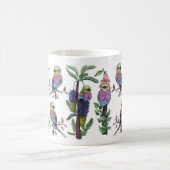 Schattigee Waterverf Lila Breasted Roller Bird Koffiemok (Center)