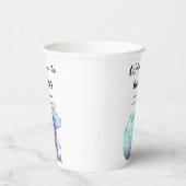 Schattigee Waterverf Little Dinosaur Baby shower Papieren Bekers (Rechts)