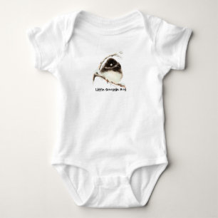 Schattigee Waterverf Little Snuggle Bug Fluffy Bir Romper