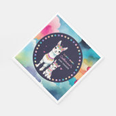 Schattigee Waterverf Llama Mama Baby shower Servet (Hoek)