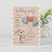 Schattigee Waterverf met ballonnen Kaart (Staand voorkant)