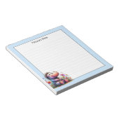 Schattigee Waterverf met nijlpaard Notitieblok (Schuin)