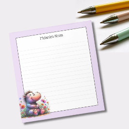 Schattigee Waterverf met nijlpaard Notitieblok