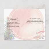 Schattigee Waterverf Modern Feestdagenkaart (Achterkant)