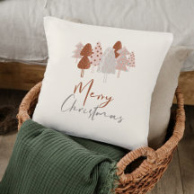 Schattigee Waterverf Modern Script Boho kerstboom
