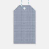 Schattigee Waterverf Mouse in Blue Car Baby shower Cadeaulabel (Achterkant)