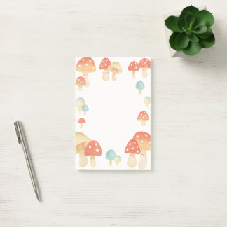 Schattigee Waterverf Mushroom Memo Pad Post-it® Notes