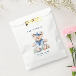 Schattigee Waterverf nautische jongen Baby shower Bedankzakje