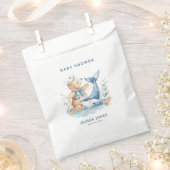 Schattigee Waterverf nautische jongen Baby shower Bedankzakje (Geknipt)