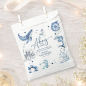 Schattigee Waterverf nautische jongen Baby shower Bedankzakje (Geknipt)