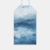 Schattigee Waterverf nautische jongen Baby shower  Cadeaulabel (Achterkant)