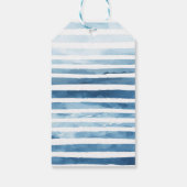 Schattigee Waterverf nautische jongen Baby shower  Cadeaulabel (Achterkant)