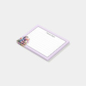 Schattigee Waterverf nijlpaard met lijnen Post-it® Notes (Schuin)