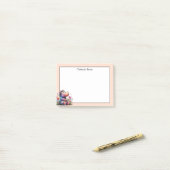 Schattigee Waterverf nijlpaard Post-it® Notes (Op bureau)