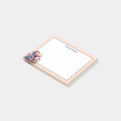 Schattigee Waterverf nijlpaard Post-it® Notes (Schuin)