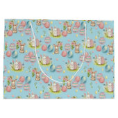 Schattigee Waterverf Paaseieren, Konijntje en Bloe Groot Cadeauzakje (Achterkant)