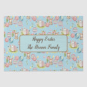 Schattigee Waterverf Paaseieren, Konijntje en Bloe Tissuepapier (Voorkant)