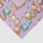 Schattigee Waterverf Paaseieren, Konijntje en Bloe Tissuepapier (Detail)