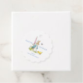 Schattigee Waterverf paashaas Bedankjes Labels (In situ)