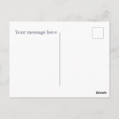 Schattigee waterverf paashaas bericht briefkaart (Achterkant)