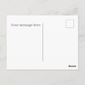 Schattigee waterverf paashaas bericht briefkaart (Achterkant)