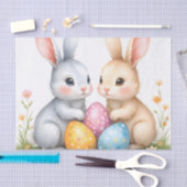 Schattigee Waterverf paashaas Happy Easter Tissuepapier (Craft)