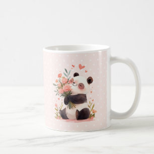 Schattigee Waterverf Panda Liefde Moederdag Gift Koffiemok