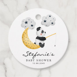 Schattigee Waterverf Panda Twinkle Twinkle Baby sh Bedankjes Labels