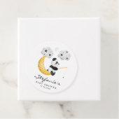 Schattigee Waterverf Panda Twinkle Twinkle Baby sh Bedankjes Labels (In situ)
