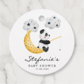 Schattigee Waterverf Panda Twinkle Twinkle Baby sh Bedankjes Labels (Voorkant)