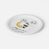 Schattigee Waterverf Panda Twinkle Twinkle Baby sh Papieren Bordje (Gekanteld)