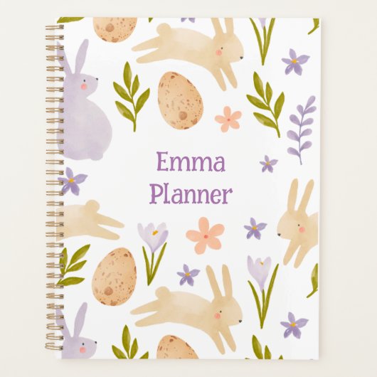Schattigee Waterverf Pasen Planner (Voorkant)