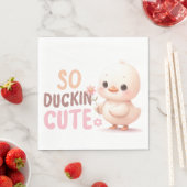 SCHATTIGEE WATERVERF PASTEL BABY CHICK SERVET (Insitu)