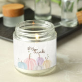 Schattigee Waterverf Pastel Pompoenen Geef Bedankt Ronde Sticker