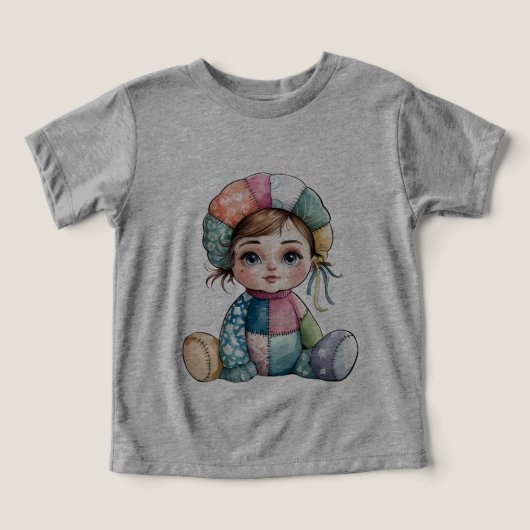 Schattigee Waterverf Patchwork Baby Snow Woman (Design voorkant)