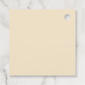 Schattigee Waterverf peperkoek man vrolijk kerstfe Bedankjes Labels (Achterkant)