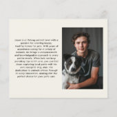 Schattigee Waterverf Pet Sitter Dog Walker Busines Flyer (Achterkant)