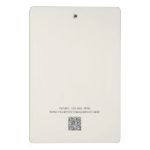 Schattigee Waterverf Pet Sitter Dog Walker Busines Mini Klembord (Achterkant)