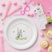 Schattigee waterverf Peter Rabbit 1e verjaardag Papieren Bordje (Feest)