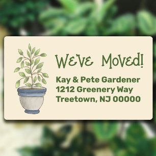 Schattigee Waterverf Planten Labels