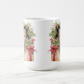 SCHATTIGEE WATERVERF PLUIZIGE KERST KITTEN KOFFIEMOK (Center)