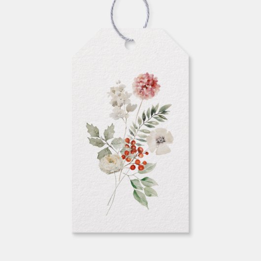 Schattigee Waterverf Polar Beer Winter Baby shower Cadeaulabel (Achterkant)