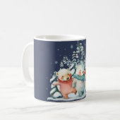 Schattigee Waterverf Polar Beren Koffiemok (Voorkant links)