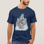 Schattigee Waterverf Polar Beren T-shirt (Voorkant)