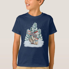 Schattigee Waterverf Polar Beren T-shirt