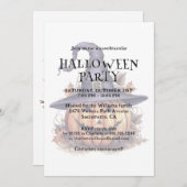 Schattigee Waterverf pompoen in een Pet Halloween  Kaart (Voorkant / Achterkant)