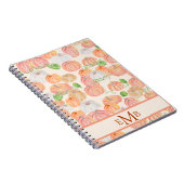 Schattigee Waterverf pompoen patch najaar Notitieboek (Rechterzijde)