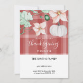 Schattigee Waterverf pompoenbloem Kaart (Voorkant)