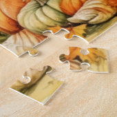 Schattigee Waterverf pompoenen dankbaar dankbaar d Legpuzzel (Zijkant)